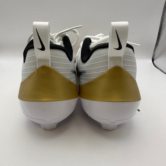 NIKE Men\'s 12 Vapor Speed 3 White/Gold Football Cleats FB3303-103 main image 6